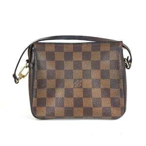 LOUIS VUITTON Authentic Brown Damier Canvas Shoulder Bag